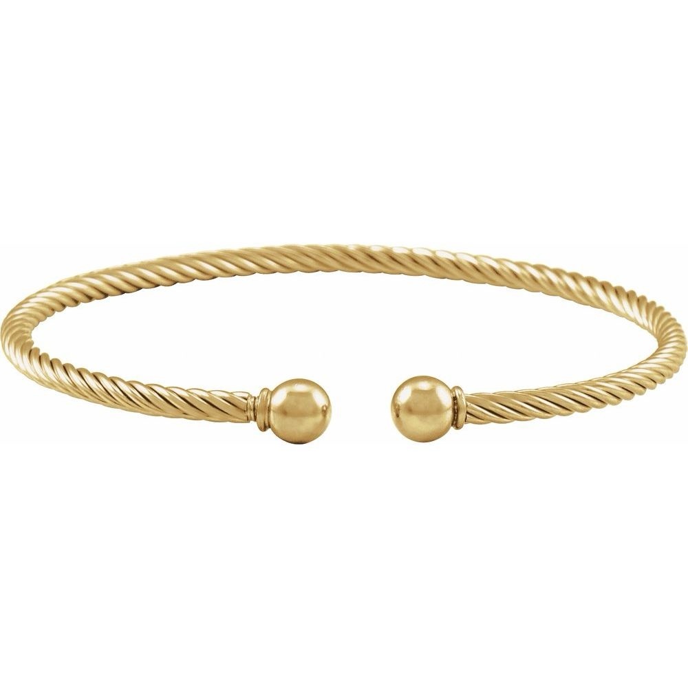 14K Yellow Gold-Filled 3 mm Cuff Bracelet